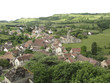 Hills and medieval village of Rochepot in France