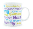 Grandmother Coffee Mug over White