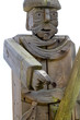 Holzfigur zeigt mit dem Zeigefinger Holzfigur zeigt mit dem Zeigefinger