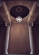 dark room with light