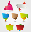 Abstract origami labels