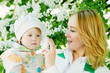 Baby and doctor with inhaler