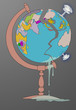Global warming and nuclear problem