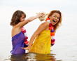 Girls in the water Girls in the water