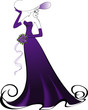 Woman with a bouquet