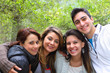 4 Friends Smiling Together