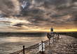 HDR Path to the Lighthouse with Cloudy Sky HDR Path to the Lighthouse with Cloudy Sky