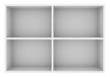 empty bookshelf