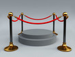 Gold stanchions