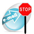 icône stop aux mails