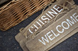 Antiquités, brocante, déco, bibelot, cuisine, welcome, bois