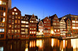 Foto: Hamburg Nikolaifleet am Abend Hamburg Nikolaifleet am Abend