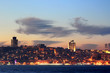 Kabatas - Dolmabahce region in night in Istanbul