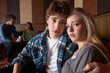 Worried young couple