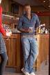 Handsome man in bar