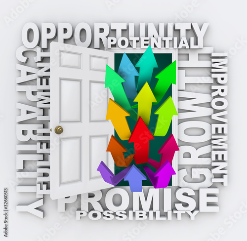 Illustration: Opportunities Door - Unlock Your Potential for Growth Opportunities Door - Unlock Your Potential for Growth