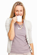 Woman drinking cup of tea