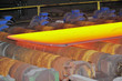 hot steel on conveyor