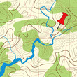 Abstract Topographical Map. Ve...