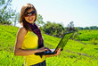 Woman with laptop