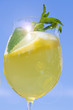 Cocktail with lemon balm