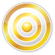 gold target isolated on white background