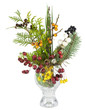 Christmas bouquet with wild wood berries isolated Christmas bouquet with wild wood berries isolated