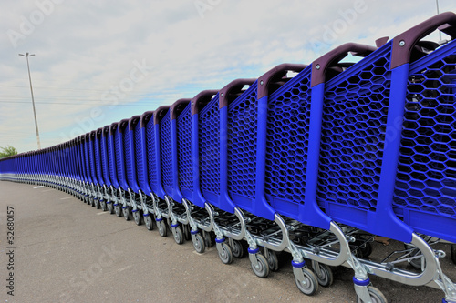 Photo: Caddies hypermarché Caddies hypermarché