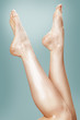 Beautiful wet feet, women legs Beautiful wet feet, women legs
