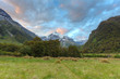 Valley at Sunset