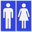 Panneau de toilettes