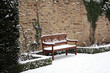Kloster Drübeck im Harz, Bank im Klostergarten