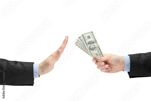 Photo: No corruption concept No corruption concept