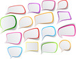 Set of color speech designs.