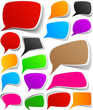 Set of color speech designs.