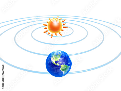 Illustration: solar and earth solar and earth