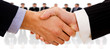 handshake isolated on business background
