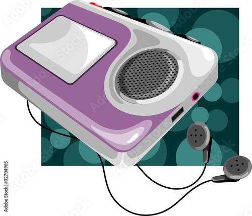 Illustration: walkman walkman