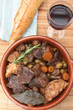 Plat cuisiné - Bourguignon Polenta