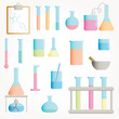 Chemical test tubes icons illustration vector Chemical test tubes icons illustration vector