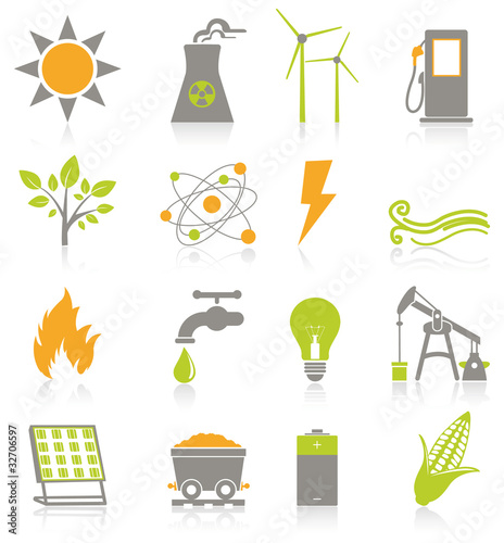 Vector: Energy icons Energy icons