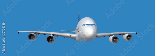 Photo: flugzeug vor blau flugzeug vor blau