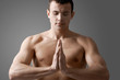 Man meditating