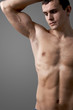 Shirtless man