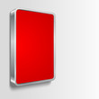 Vector city light billboard on wall with empty space Vector city light billboard on wall with empty space