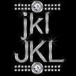 thin metal diamond letters and numbers big and small