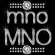 thin metal diamond letters and numbers big and small