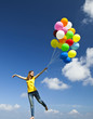 Flying with balloons