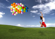 Jumping with balloons