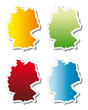 stickers in form of Germany stickers in form of Germany